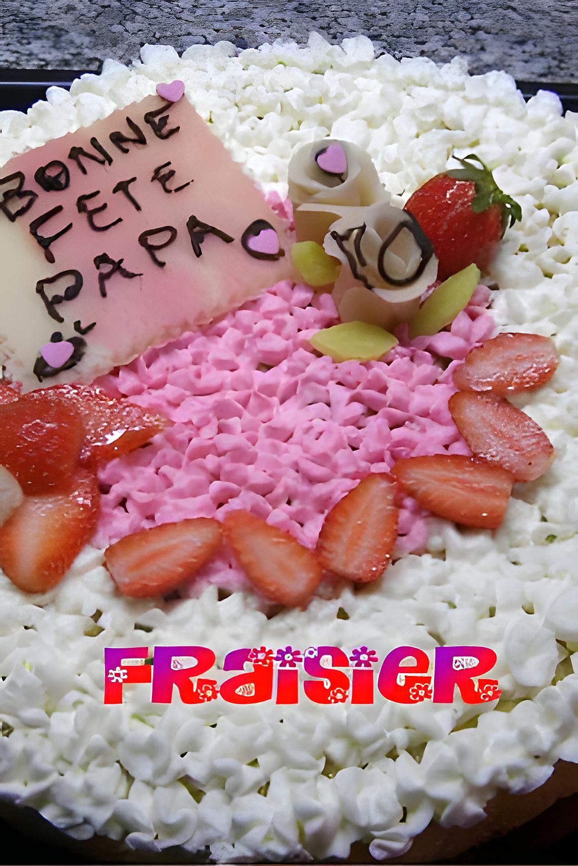 recette fraisier pour la fête des pères