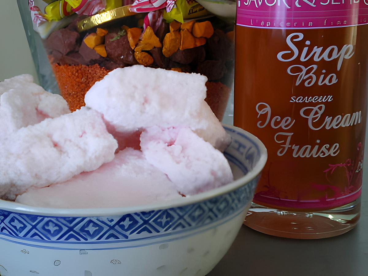 recette Guimauves " Ice cream - Fraise"