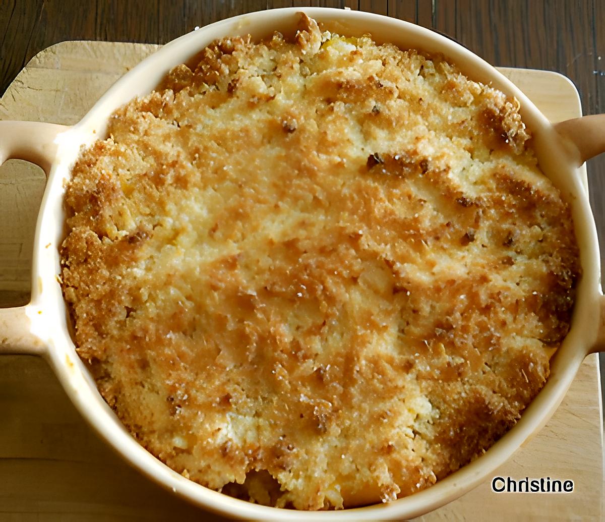 recette Crumble de mangue-coco