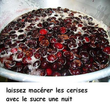 recette Confiture de cerises «  plus épaisse »