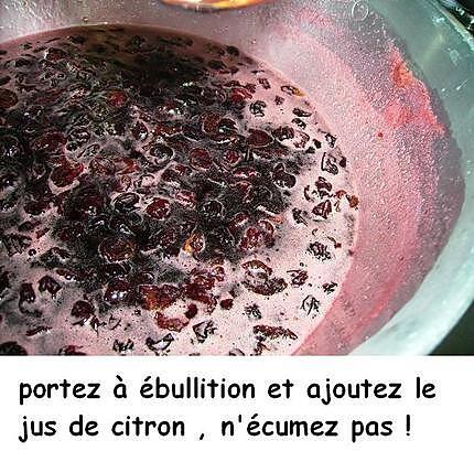 recette Confiture de cerises «  plus épaisse »