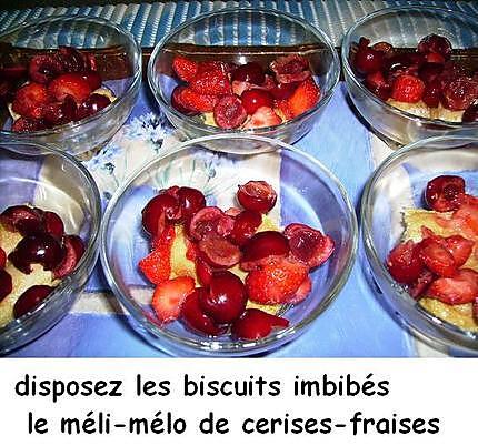 recette Tiramisu " lemon curd fraises et cerises "