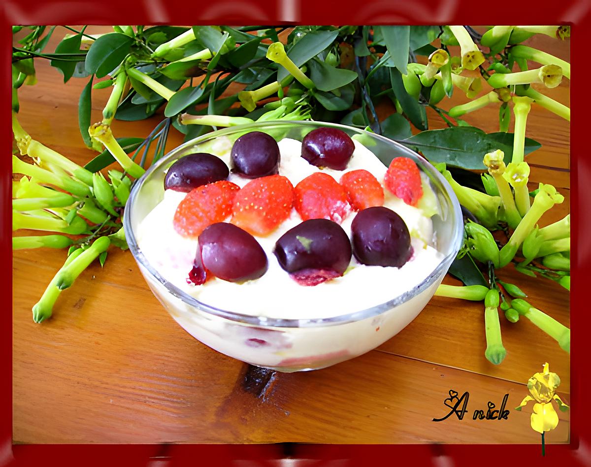 recette Tiramisu " lemon curd fraises et cerises "