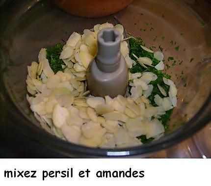 recette Salade de mâche et artichauts - pesto persil-amandes