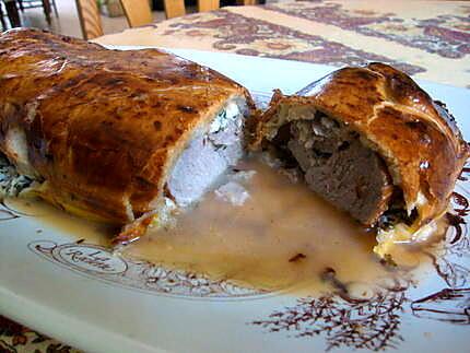 recette filet mignon au basilic en croute