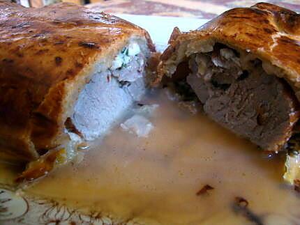 recette filet mignon au basilic en croute