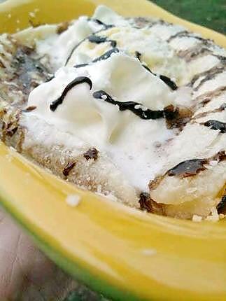 recette Banane chaude nutella coco chantilly express