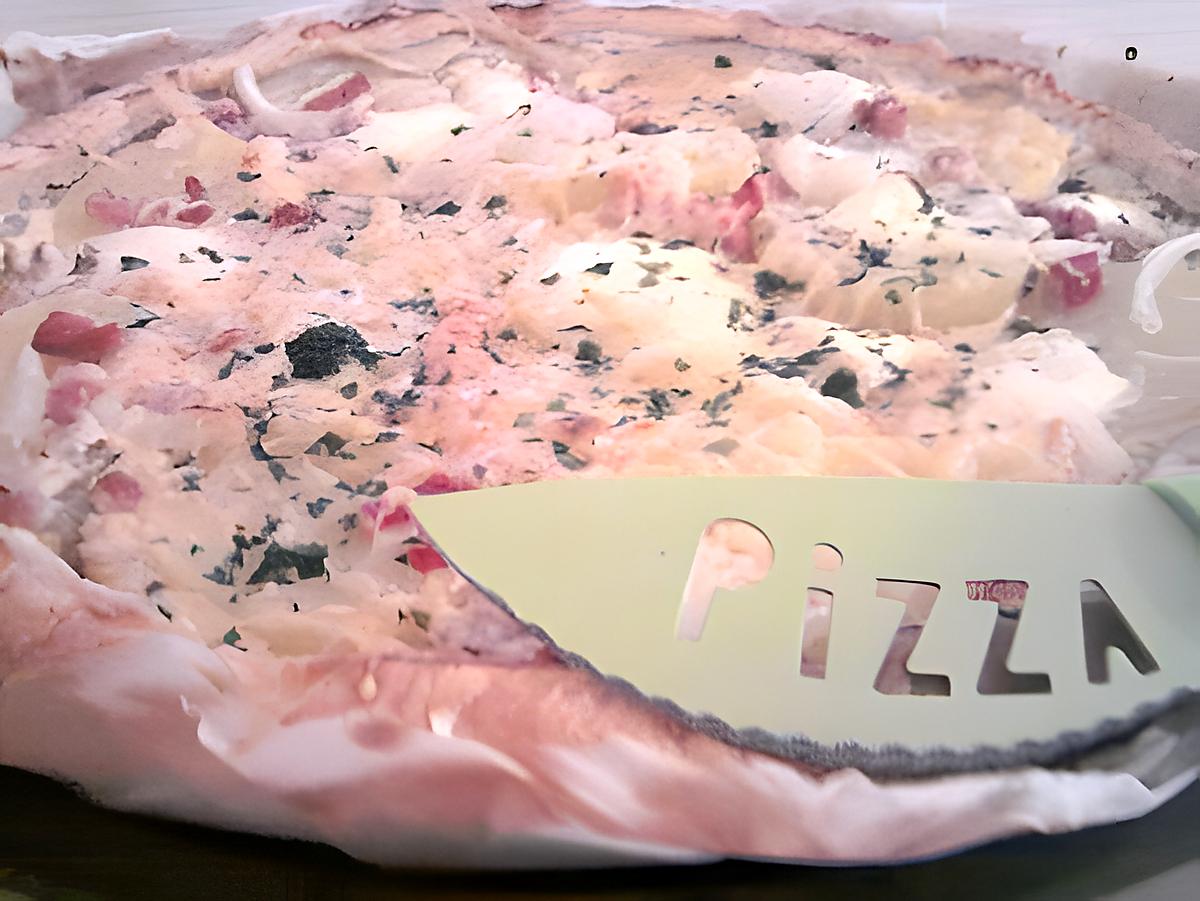 recette Pizza blanche crémeuse