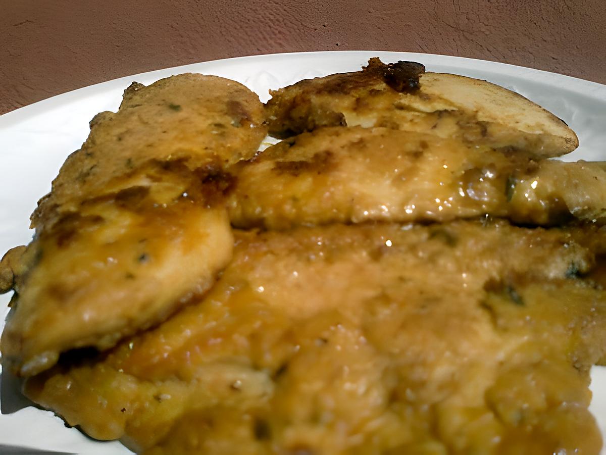 recette Escalopes de poulet marinées