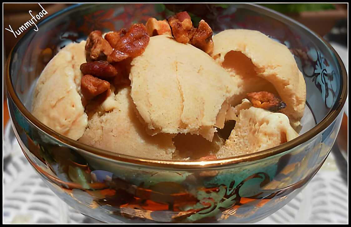 Recette de Crème glacée caramel (sans sorbetière)