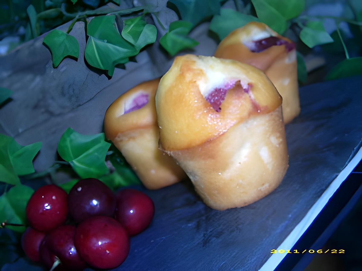 recette muffins aux cerises et grand marnier