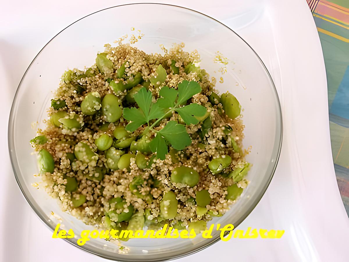 recette Taboulé de quinoa aux fèves