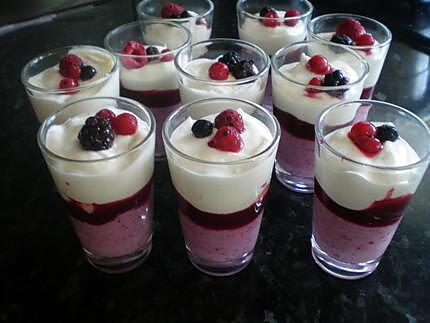 recette verrine fruits rouges