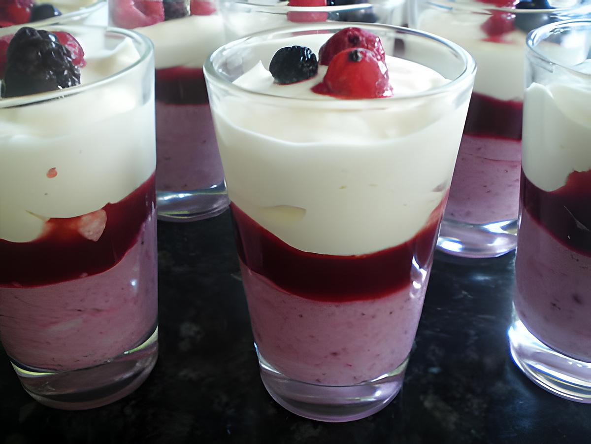 recette verrine fruits rouges