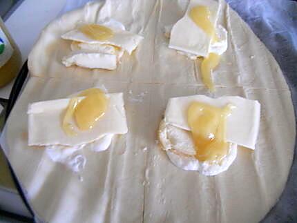 recette triangle chevre miel