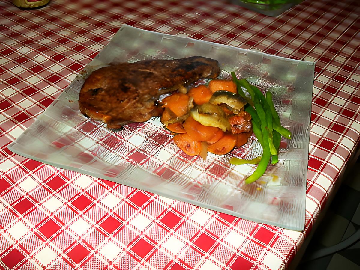 recette Poelé de Légumes a la Patate Douce et son Foie de Veau