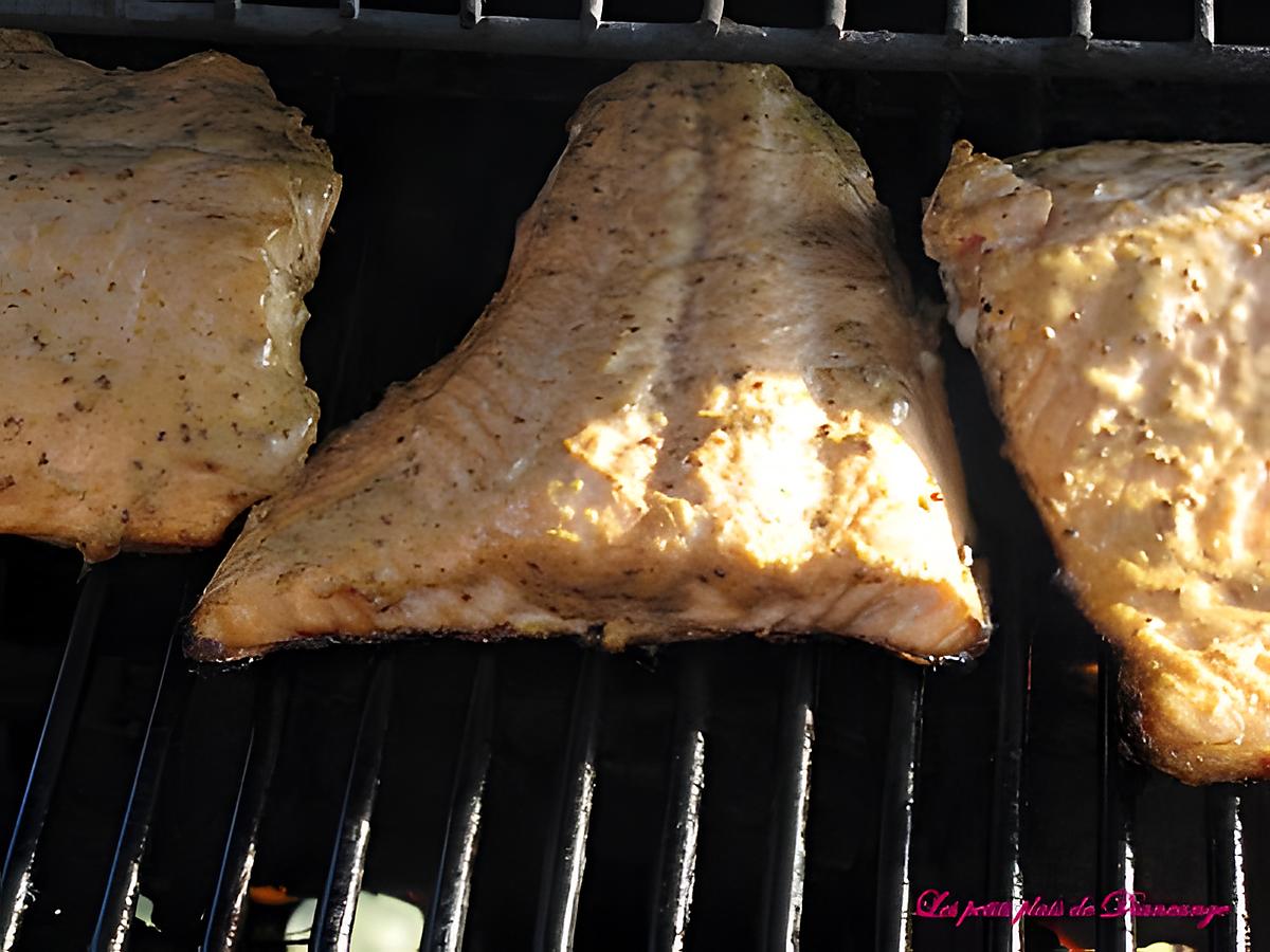 recette Filet de saumon à la moutarde