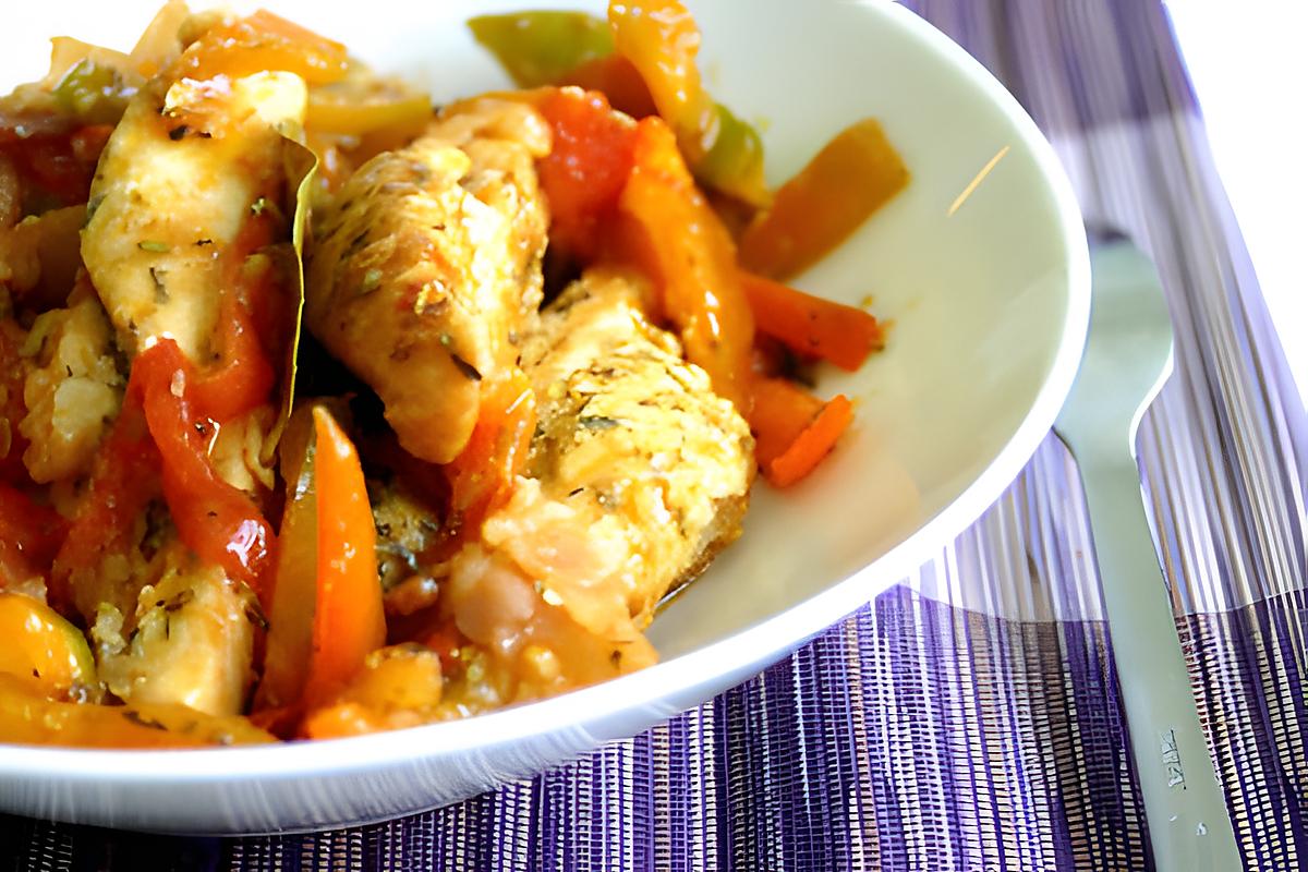 recette Poulet basquaise