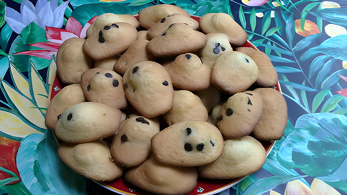 recette Madeleines aux pépites de chocolat