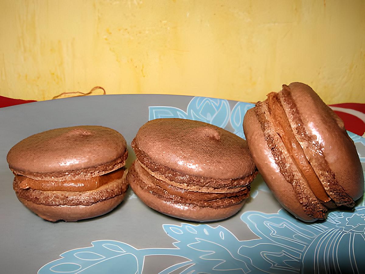 recette Macarons chocolat et spéculoos