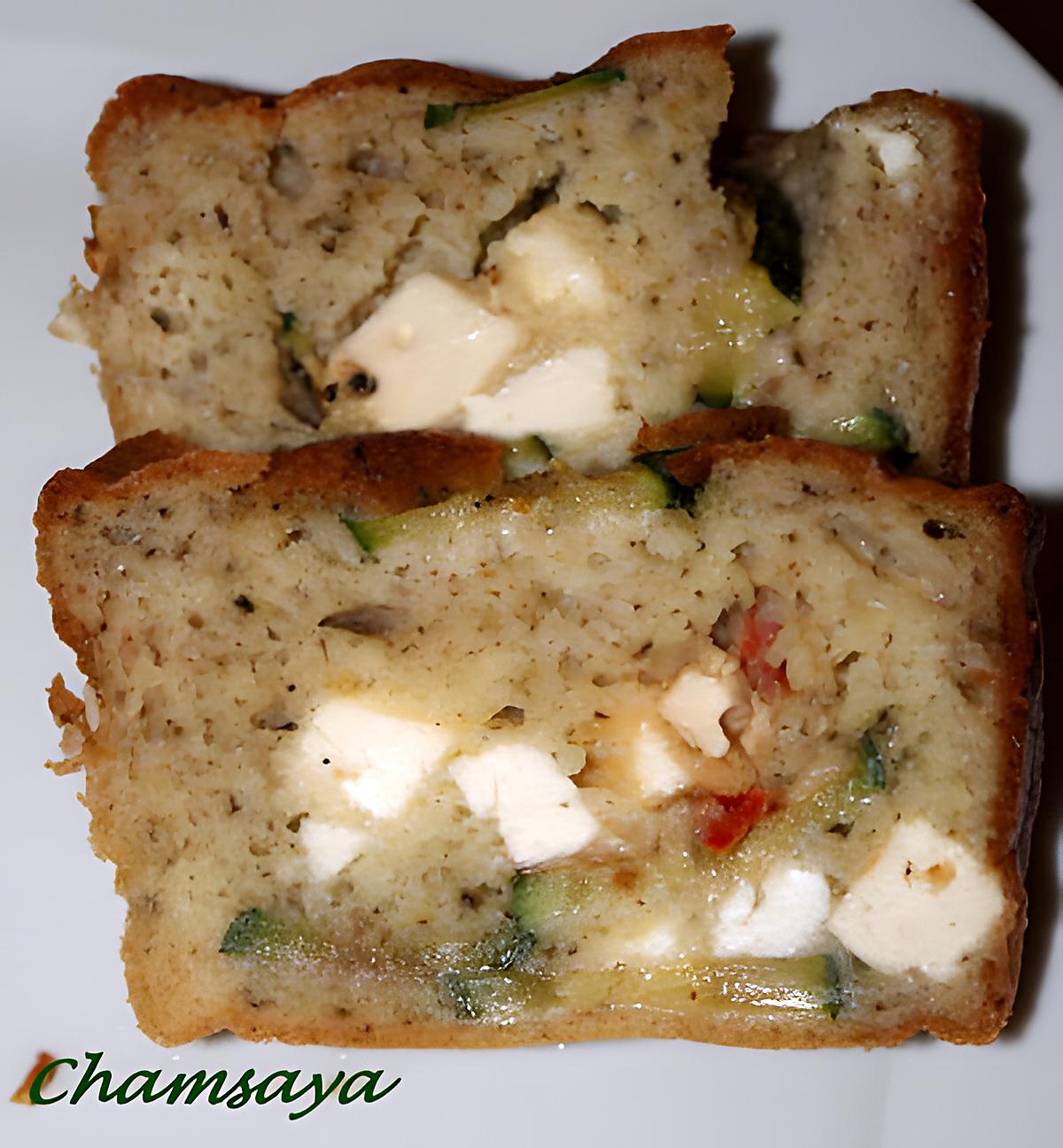 recette Cake courgettes et feta