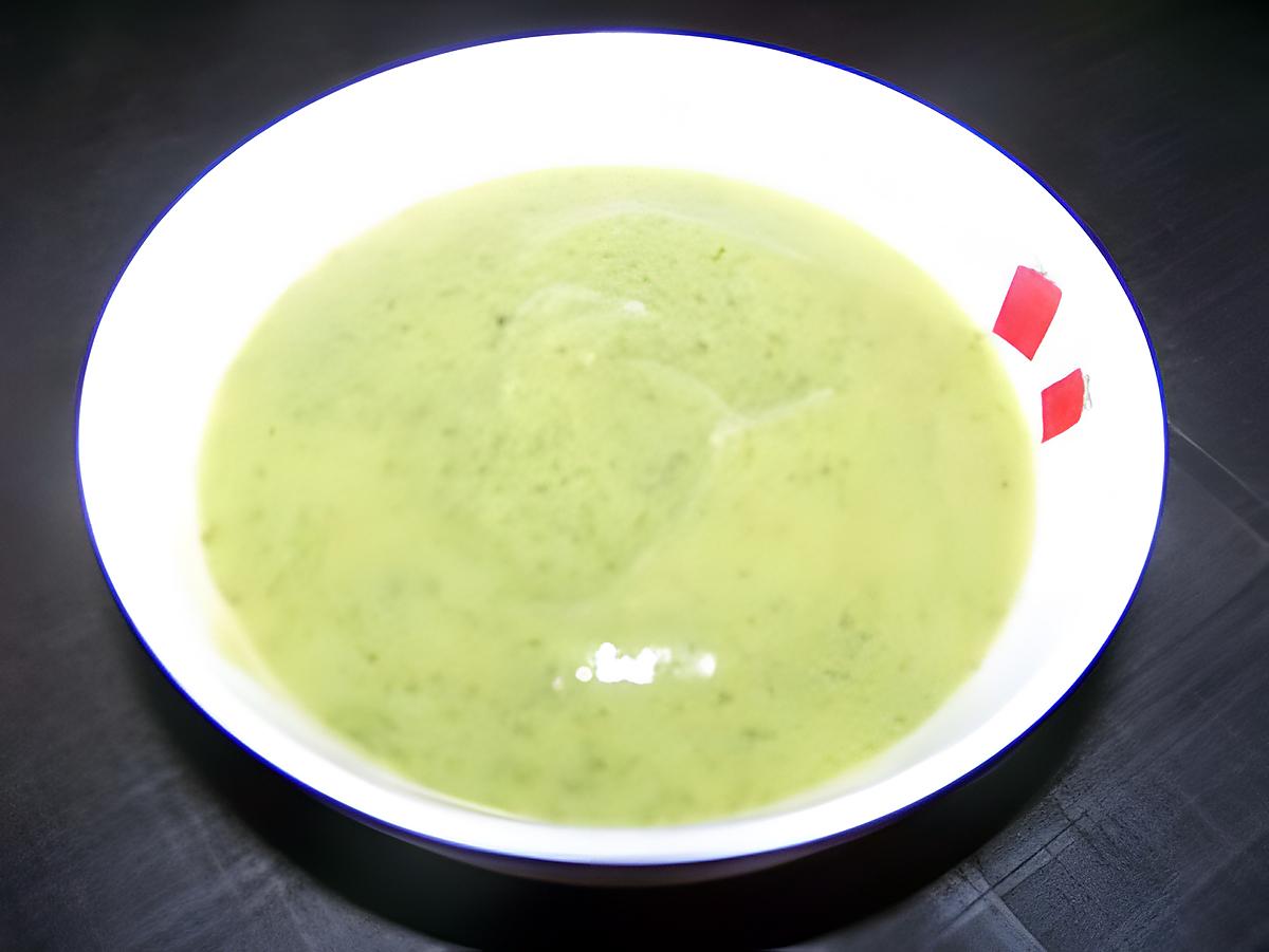 recette soupe extra légère à la courgette (sans matiere grasse)