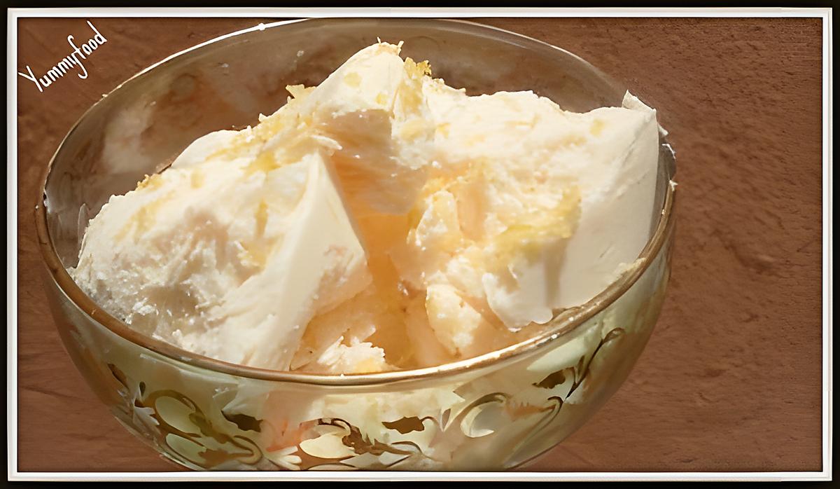 recette Glace au citron (sans sorbetière)