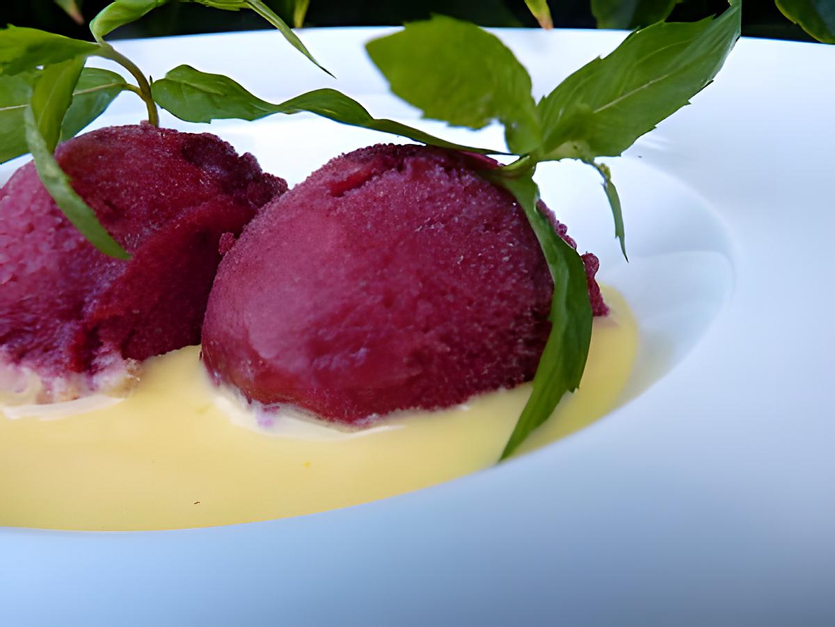 recette Sorbet aux cerises