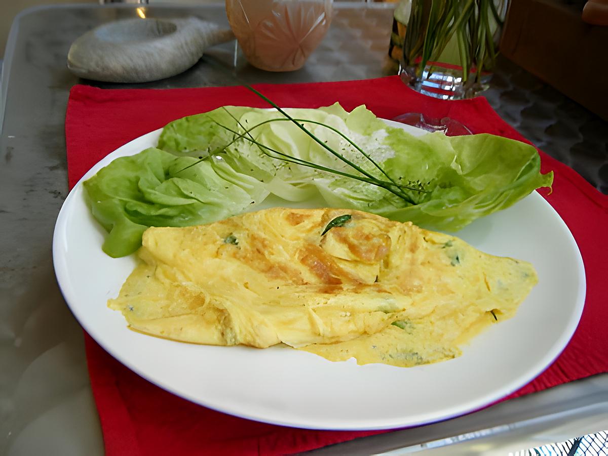 recette Et si le bonheur était une omelette aux oeufs frais ?
