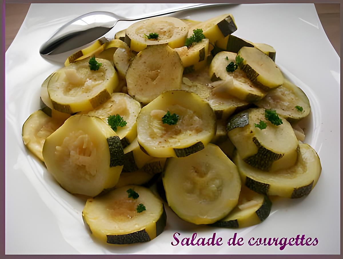 recette Salade de courgettes