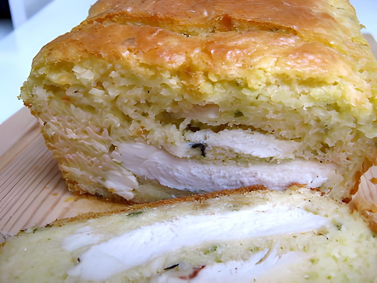 recette Cake poulet et estragon