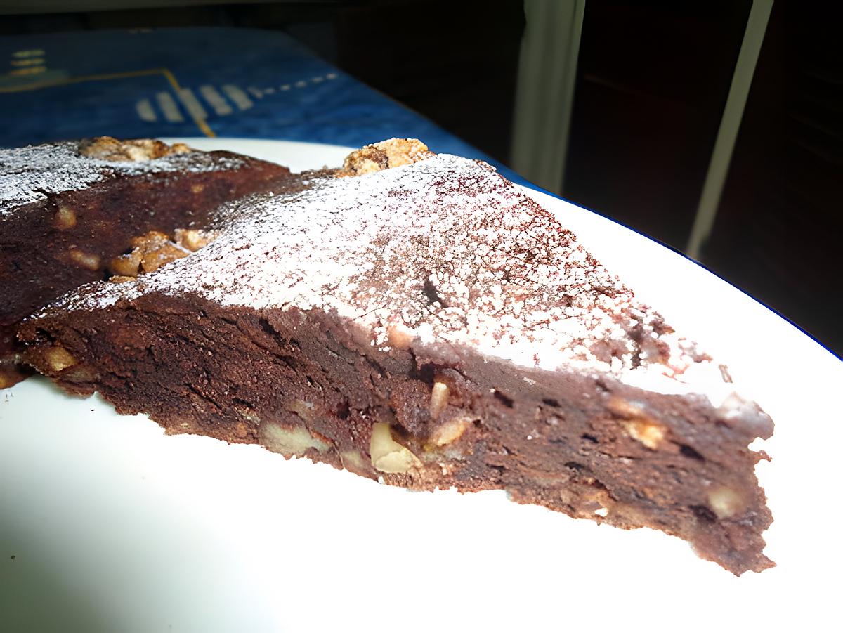 recette Fondant chocolat aux noisettes-noix