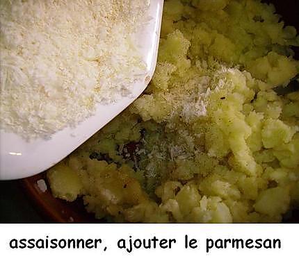 recette Purée à l’huile d’olive aux pignons et au parmesan