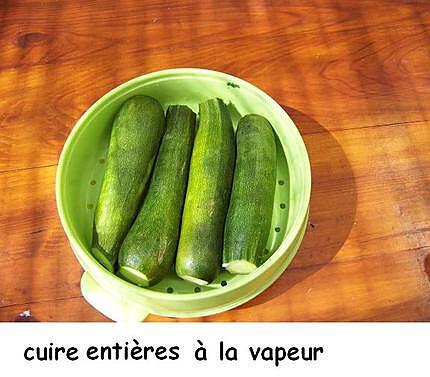 recette Courgettes farcies au jambon ,boursin et couscous parfumé