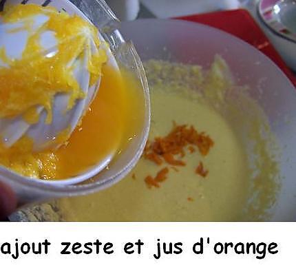 recette fondant à l'orange " recette d' Evelyne"