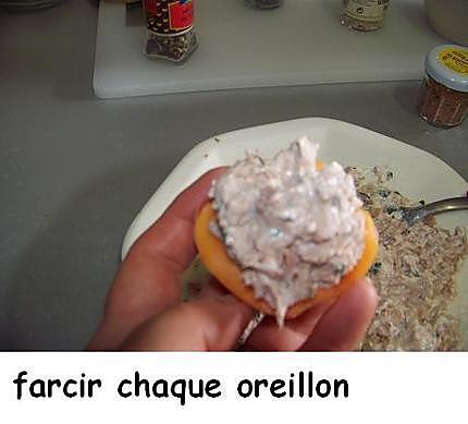 recette Abricots fourrés "thon-faisselle de Rians et menthe "