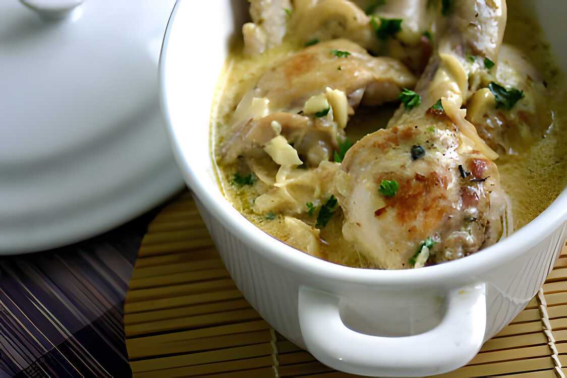 Poulet à la crème