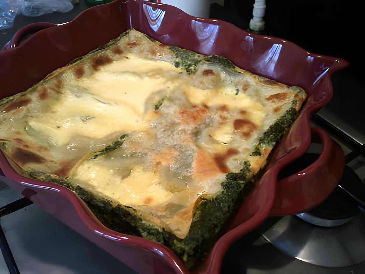 recette lasagne chèvre / epinard