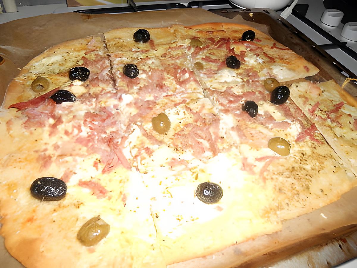 recette pizzas blanche