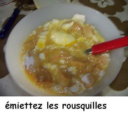 recette Omelette aux rousquilles