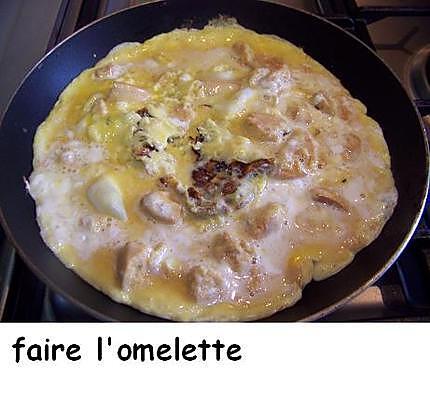 recette Omelette aux rousquilles