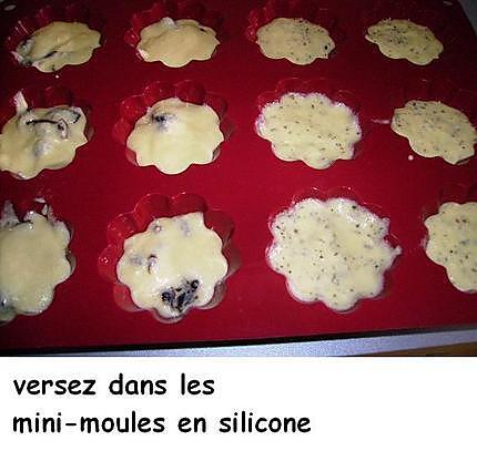 recette Mini cakes trois saveurs