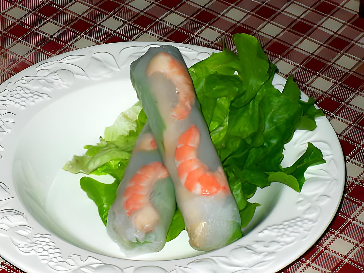 recette Mes 1er Rouleau de Printemps :)