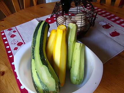 recette gratin froid de courgettes en couleurs