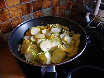 recette gratin froid de courgettes en couleurs