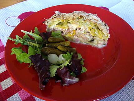 recette gratin froid de courgettes en couleurs