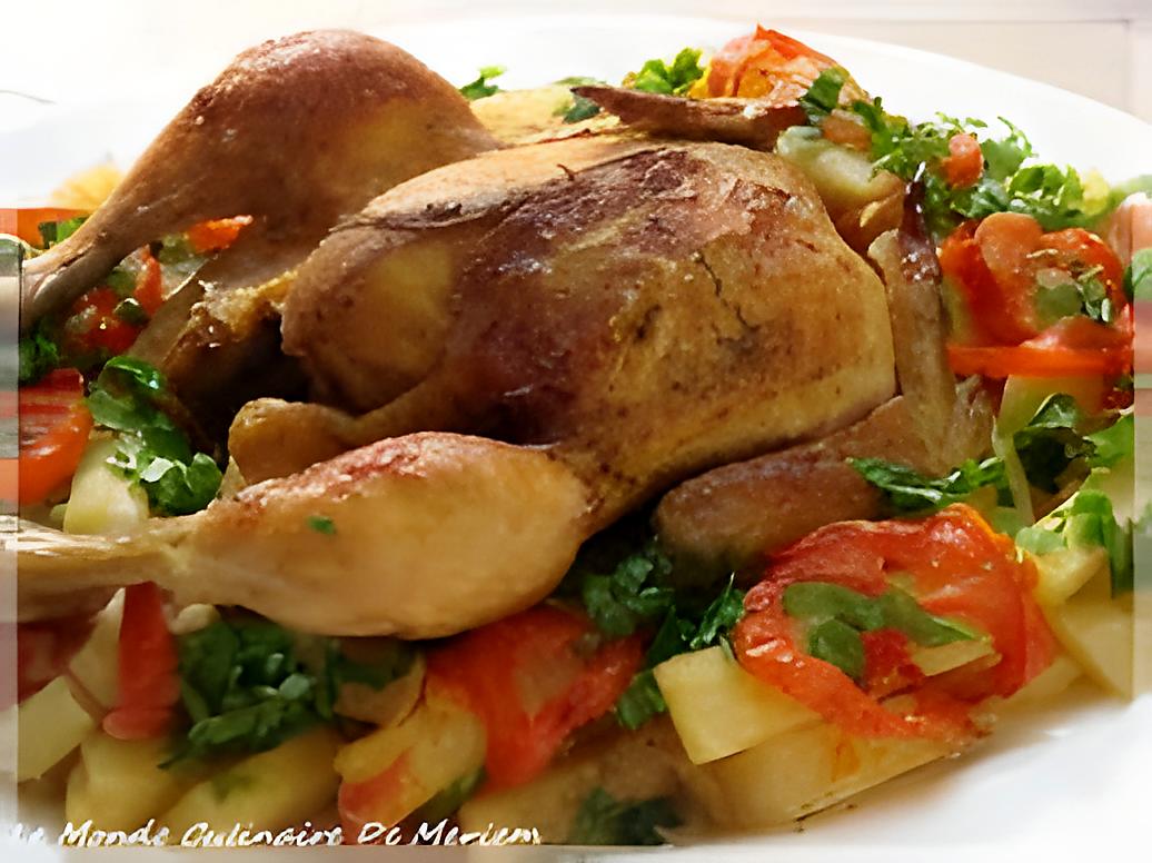 recette poulet et ses petits legumes