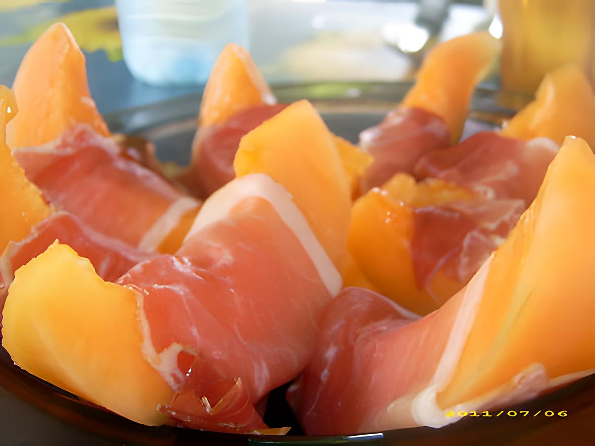 recette l'incontournable salade de melon au jambon cru