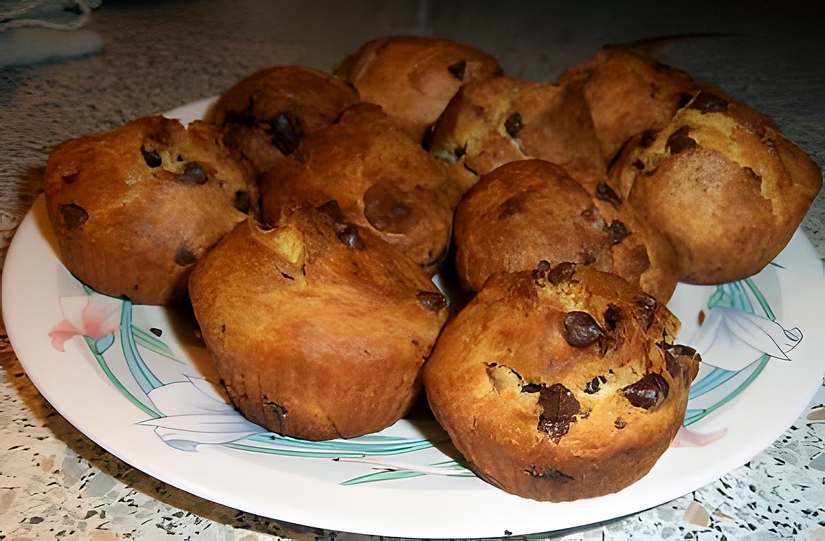 recette Petites brioches aux pépites de chocolat