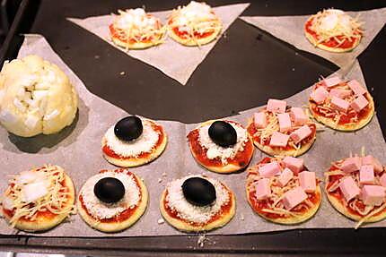 recette Les minis pizzas appéritives de Ludivine